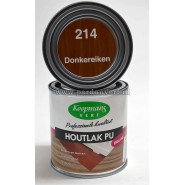 Koopmans houtlak PU zijdeglans kleur donker eiken 214