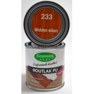 Koopmans houtlak PU zijdeglans kleur midden eiken 233