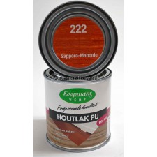 Koopmans houtlak PU zijdeglans kleur sapporo mahonie 222