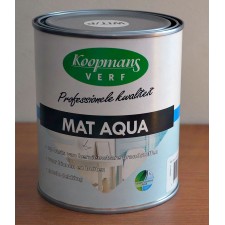 Koopmans mat aqua wit